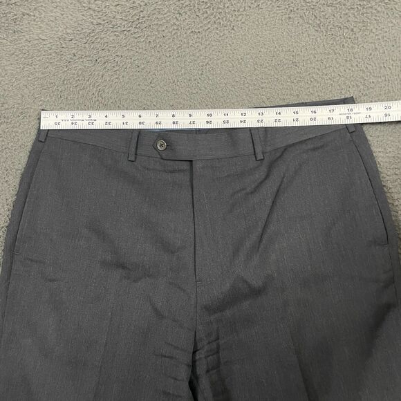 Brooks Brothers Pants Mens 38x32 (Fits 36x31) Gray Dress Slacks Madison Fit Wool - Picture 8 of 13